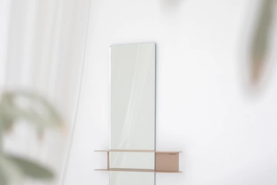 Mirror Thyme Sentimo round in RAL 1019 Fine Texture