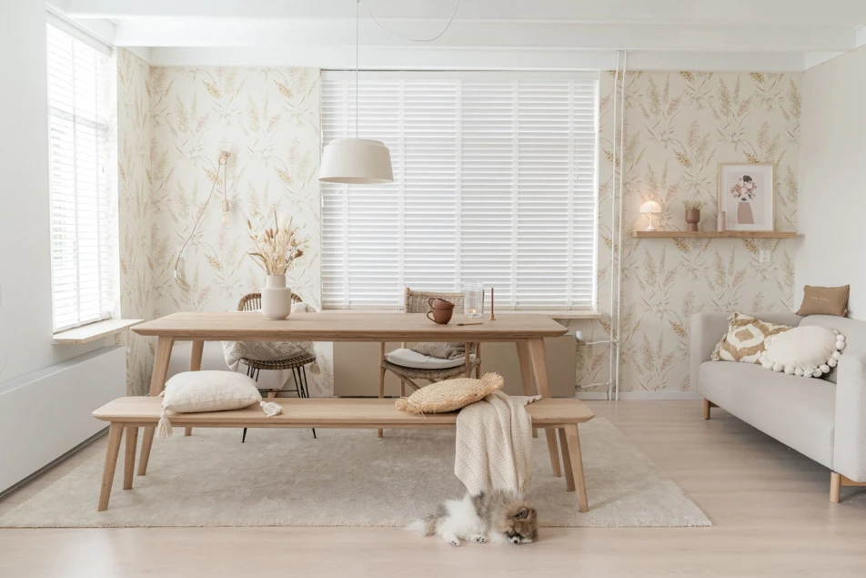 Two radiator covers in living room