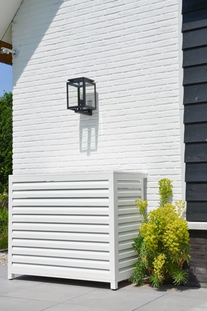 After: airco with airco cover